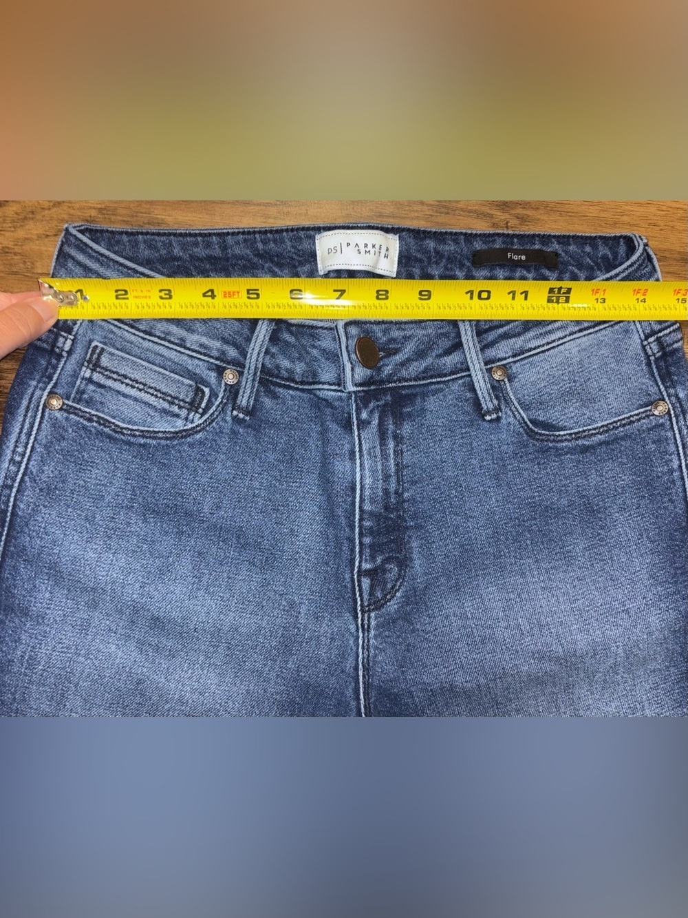 Parker Smith Mid Rise Flare Leg Jeans Size 28 - Picture 4 of 9